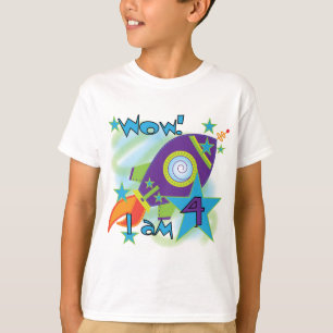 Rocket Ship 4th Birthday T-shirts and Gifts