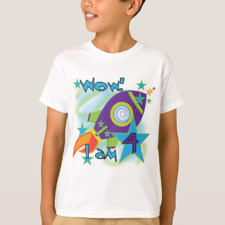 Rocket Ship 4th Birthday T-shirts and Gifts