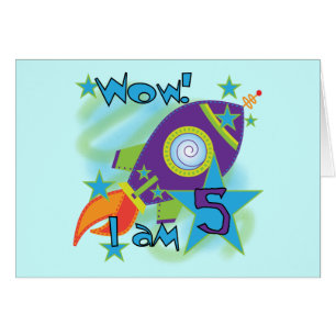 Rocket Ship 5th Birthday T-shirts and Gifts