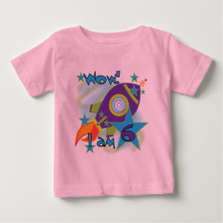 Rocket Ship 6th Birthday Tshirts and Gifts