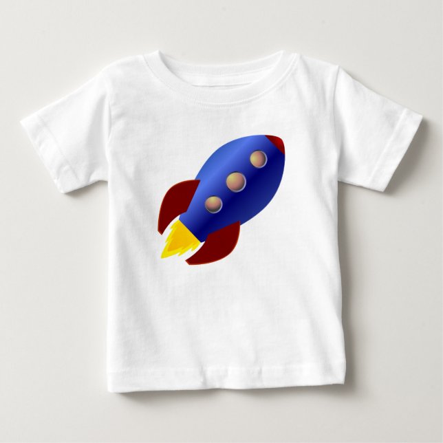 Rocket Ship Baby T-Shirt (Front)