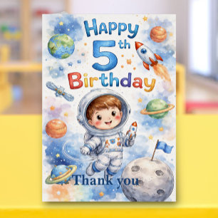 Rocket ship birthday Space Planets Boy Stars