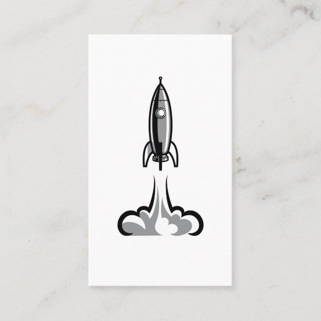 Rocket Ship Business Card (Front)
