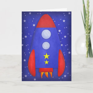 Rocket Ship Card