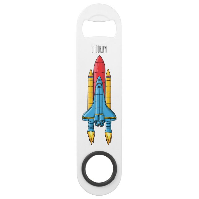Rocket ship cartoon illustration  (Front)
