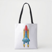 Rocket ship cartoon illustration