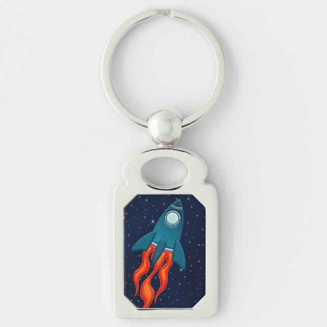 Rocket ship key ring (Front)