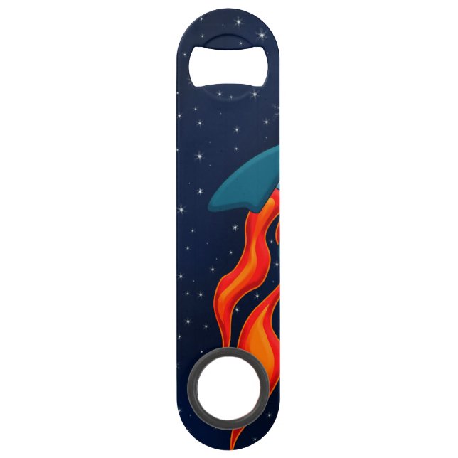 Rocket ship on space (Front)