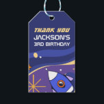 Rocket Ship Outer Space Kids Birthday Party Favour Gift Tags<br><div class="desc">Cute and colourful design for kids,  boys and girls who love outer space,  astronaut,  rocket ship,  planets and stars. Perfect party favour for kids birthday,  baby shower and other occasions with space theme. Personalised the wording to match your celebration.</div>