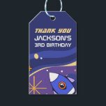 Rocket Ship Outer Space Kids Birthday Party Favour Gift Tags<br><div class="desc">Cute and colourful design for kids,  boys and girls who love outer space,  astronaut,  rocket ship,  planets and stars. Perfect party favour for kids birthday,  baby shower and other occasions with space theme. Personalised the wording to match your celebration.</div>