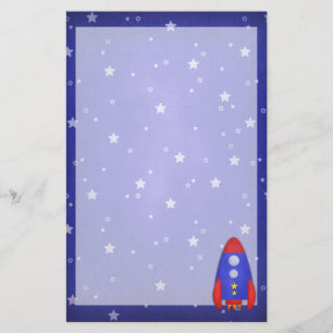 Rocket Ship Stationary Stationery