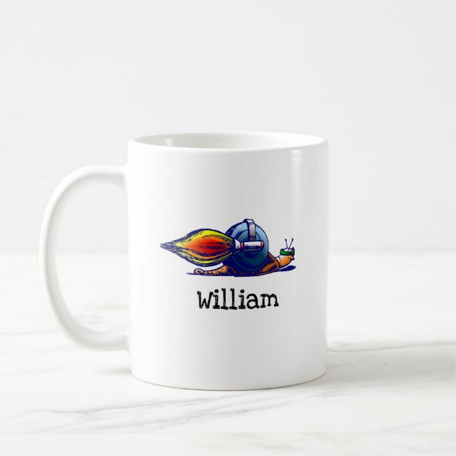 Rocket Snail Coffee Mug (Left)