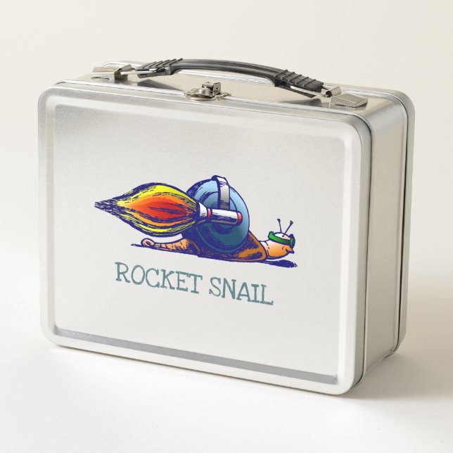 Rocket Snail Metal Lunch Box (Front)