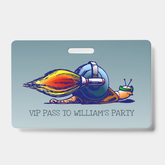 Rocket Snail VIP Pass ID Badge (Front)