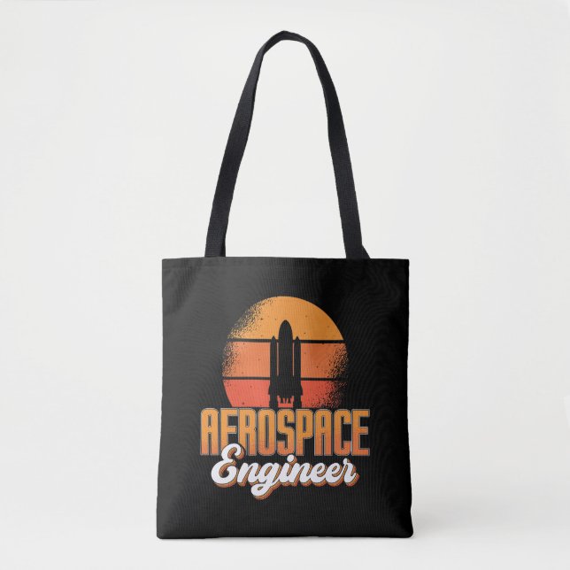 Rocket Space Aerospace Engineer Engineering Tote Bag (Front)