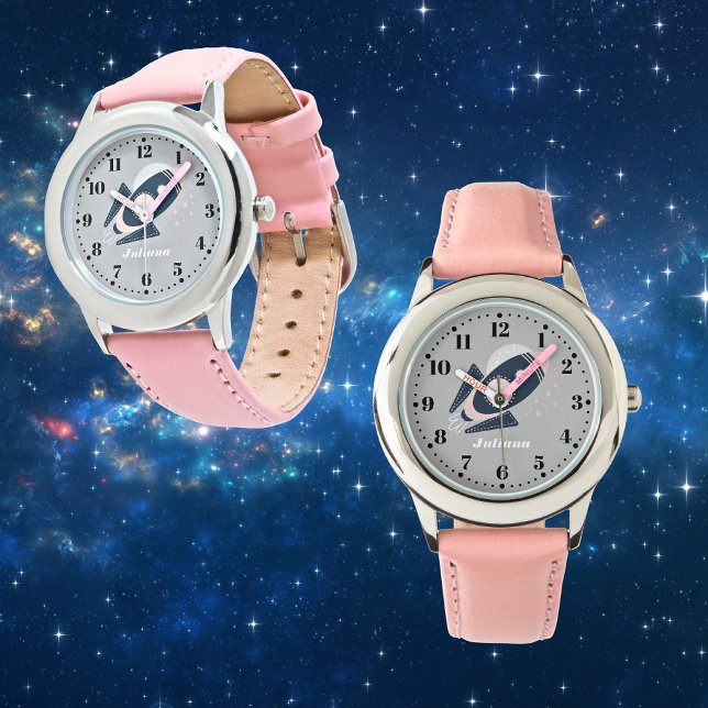 Rocket Space Personalised Custom Kid's Watch (Creator Uploaded)