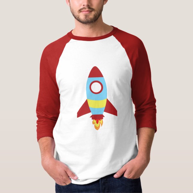 Rocket Spaceship Launching T-Shirt (Front)