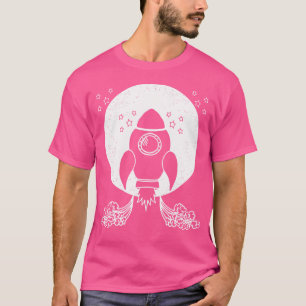 Rocket Spaceship Space Shuttle Moon Astronomy Plan T-Shirt