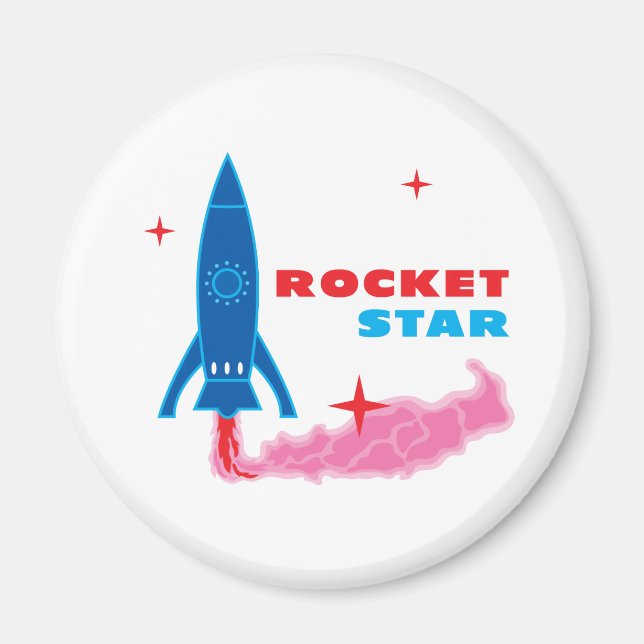 Rocket Star Magnet (Front)