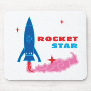 Rocket Star Mouse Pad