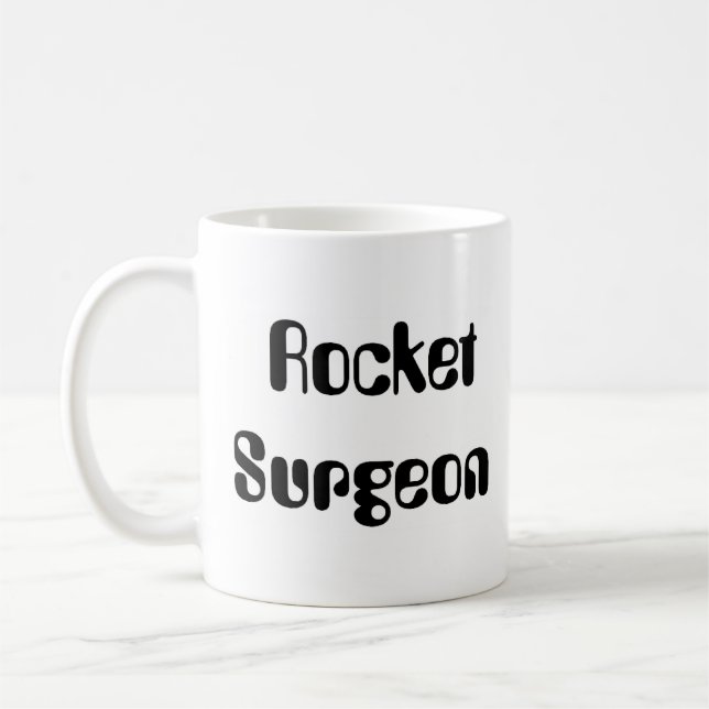 rocket surgeon coffee mug (Left)