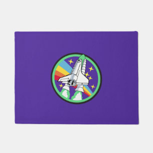 Rocket to the Moon Doormat