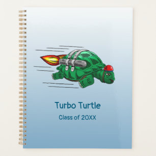 Rocket Turtle's Jetpack Ride Back to School Planner