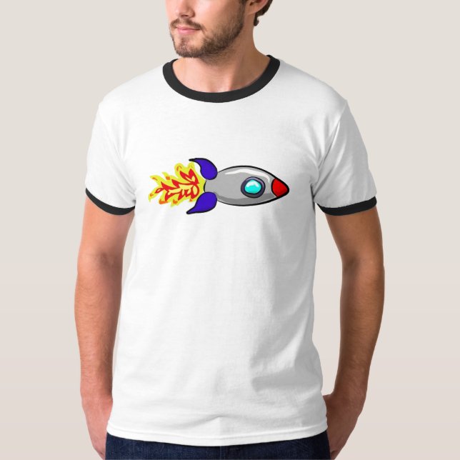 Rocketing through Space T-Shirt (Front)