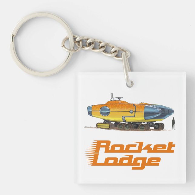 RocketLodge - Keychain (Front)