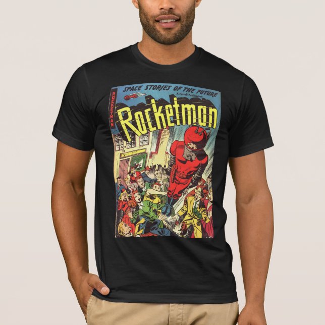 Rocketman vintage comics T-Shirt (Front)