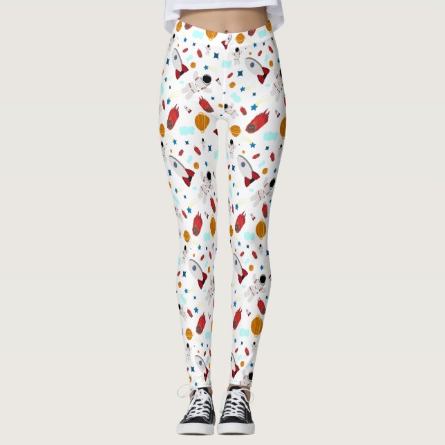 Rockets & Astronauts Leggings (Front)