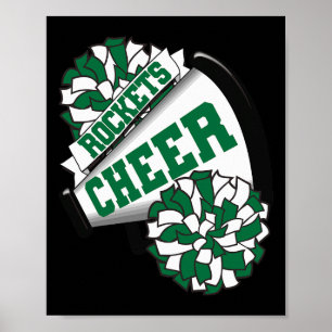 Rockets Cheer Ck To School Cheerleading Spirit G  Poster