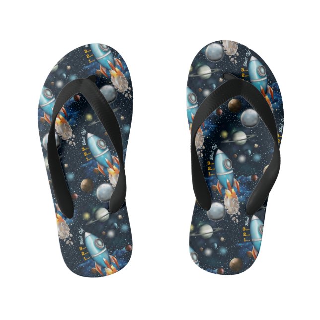 Rocketship Space Adventure Kid's Jandals (Footbed)