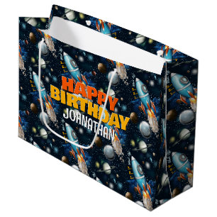 Rocketship Space Adventure Large Gift Bag