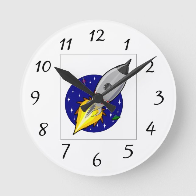 ROCKETSHIP SPACESHIP CLOCKS (Front)