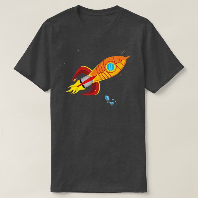 Rocketship Spaceship Space Explorer Galaxy Outer S T-Shirt (Design Front)