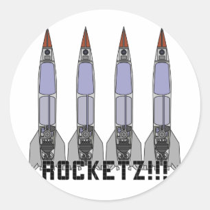 Rocketz3 Classic Round Sticker