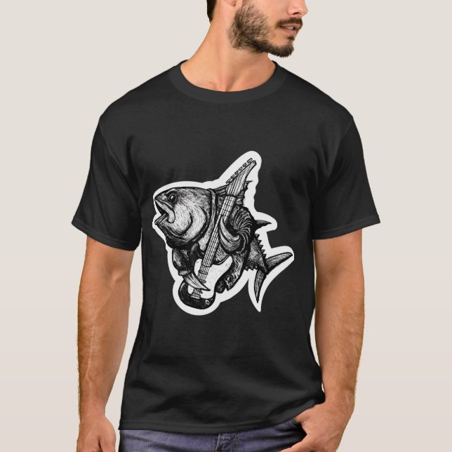 Rockfish (on guitar) T-Shirt (Front)