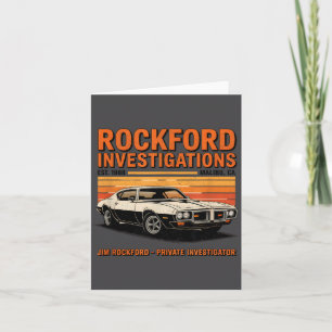 Rockford Detective Agency - Rockford Files Card