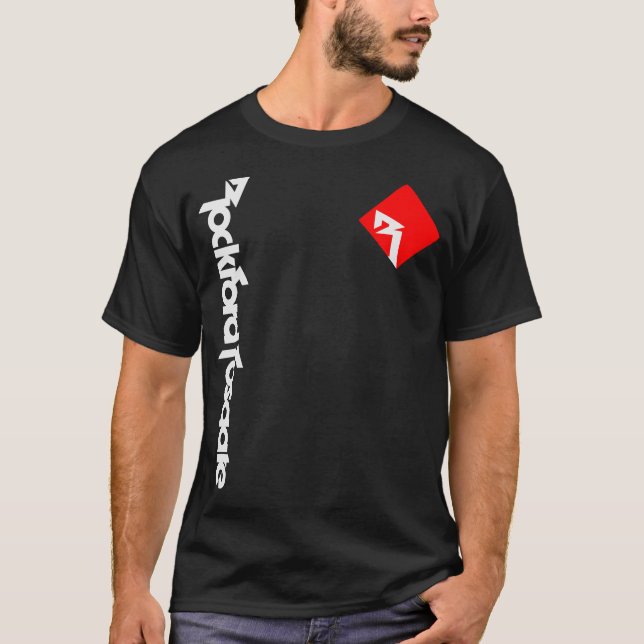 Rockford Fosgate Car Audio Amplifer Funny Logo Gif T-Shirt (Front)