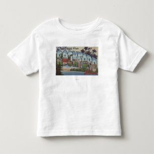 Rockford, Illinois - Large Letter Scenes Toddler T-Shirt