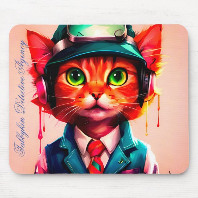 'Rockford" of The Tabbykin Detective Agency  Mouse Pad (Front)
