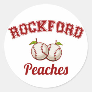 Rockford Peaches Classic Round Sticker