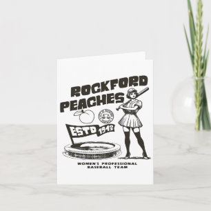 Rockford Peaches Women's Bysebyll Team 1943 - Copy Card