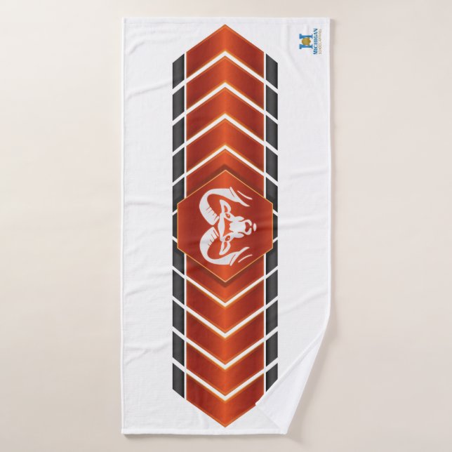Rockford Rams #2 Bath Towel (Bath Towel)