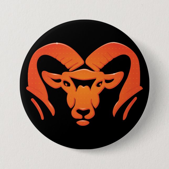 Rockford Rams #4 Button (Front)