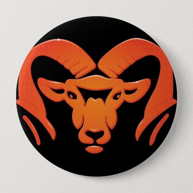 Rockford Rams #4 Button (Front)