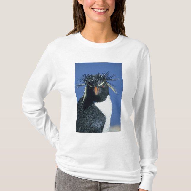 Rockhopper Penguin (Eudyptes chrysocome) T-Shirt (Front)