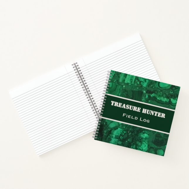 Rockhound Treasure Hunter Field Log Notebook (Inside)