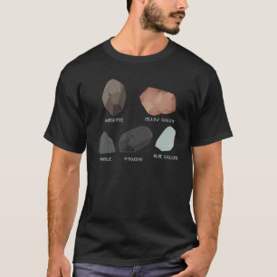 Rockhounding Rock Collecting Muscavite Pyroxene Ca T-Shirt